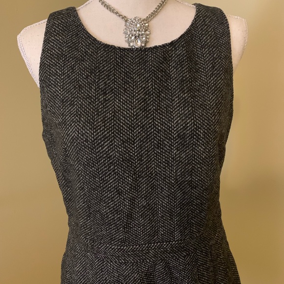 BANANA REPUBLIC Herringbone Tweed A-line Dress - Picture 3 of 6